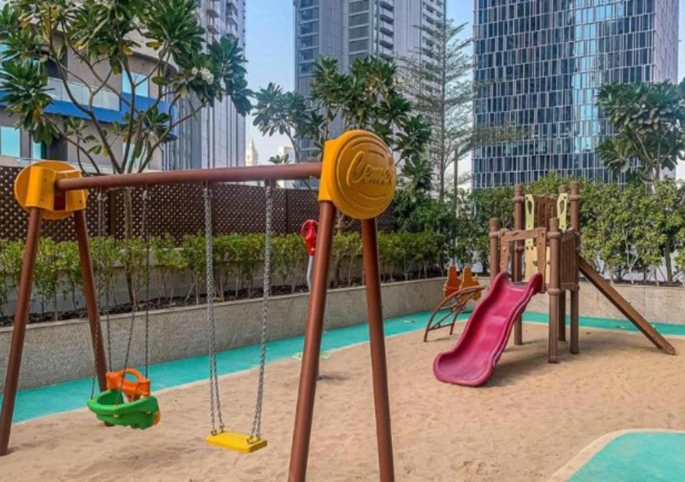 Modern 1Br Apartment, High Floor, Near Dubai Mall Kültér fotó