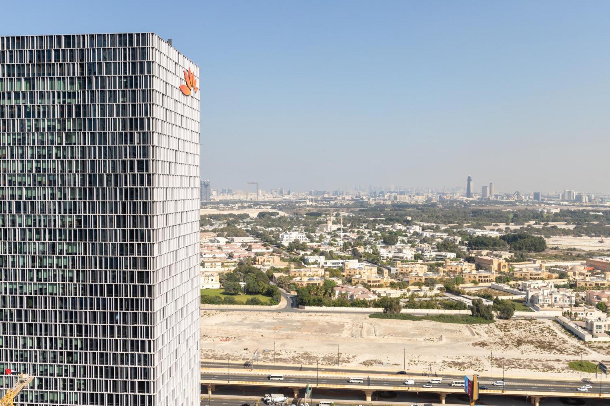 Modern 1Br Apartment, High Floor, Near Dubai Mall Kültér fotó